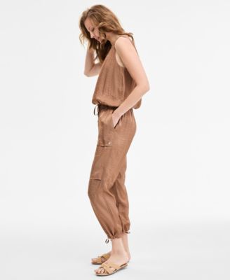 Women's Drawstring Pull-On Utility Pants