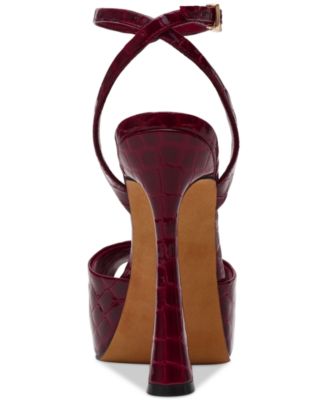 Steve Madden プラットフォーム ヒール ドレス サンダル sass Steve Madden Women's Sass Two-Piece Platform High-Heel Dress