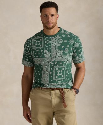 Polo Ralph Lauren - Men's Big & Tall Bandanna-Print Jersey T-Shirt