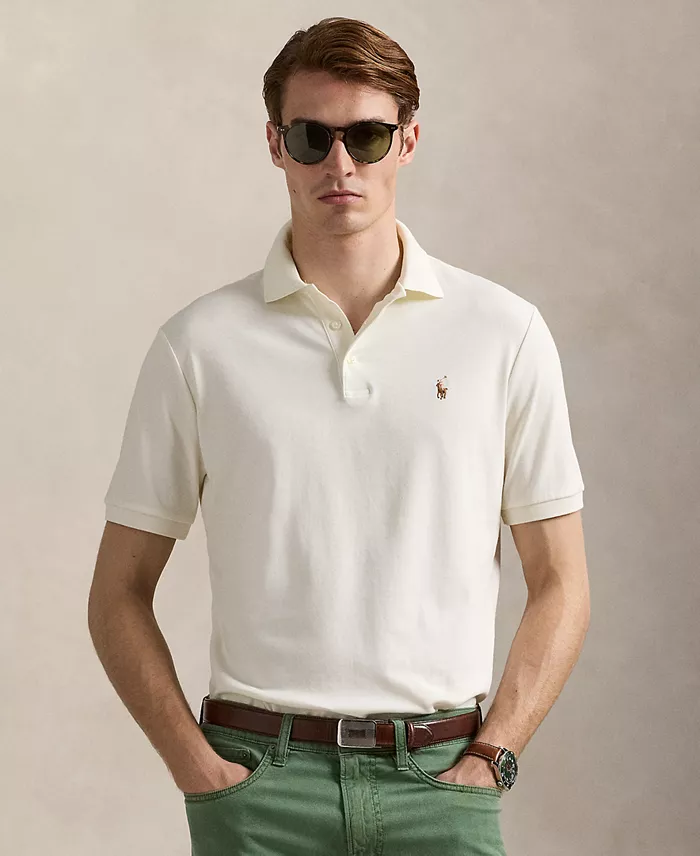 Men's Classic-Fit Soft Cotton Polo Shirt