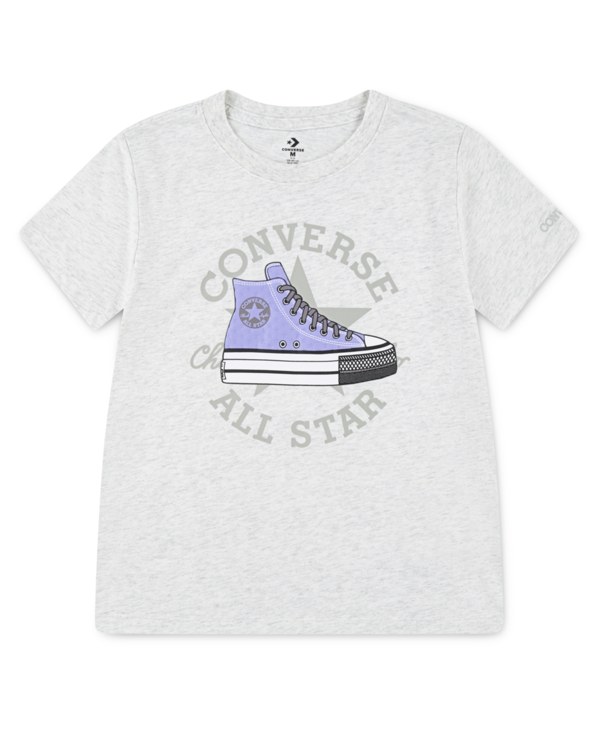 Converse Big Girls Dissected Chuck Patch T-shirt In White