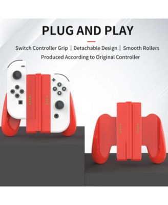 Red Detachable Controller Holder Grip For JOY CON Gamepad Nintend Switch Oled