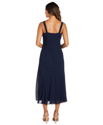 R&M Richards Sleeveless Beaded V-Neck Dress and Jacket