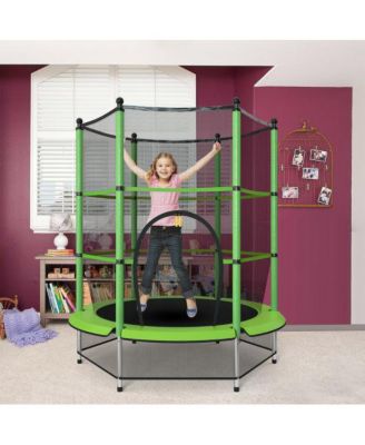 Round Jumping Trampoline with Safety Pad Safe and Fun For Kids