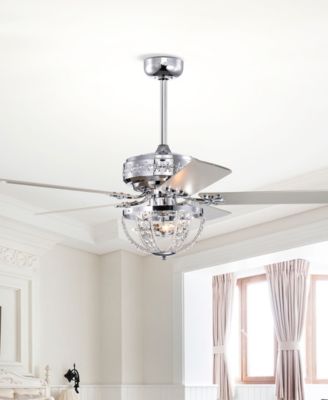 52" Santana 3-Light Indoor Ceiling Fan Chandelier