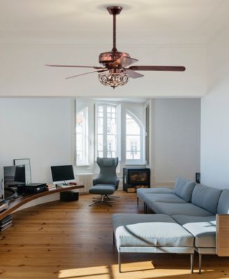 52" Jasiah 3-Light Indoor Ceiling Fan Chandelier