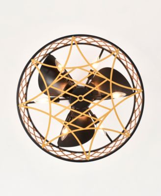 25" Annas 6-Light Indoor Ceiling Fan Chandelier