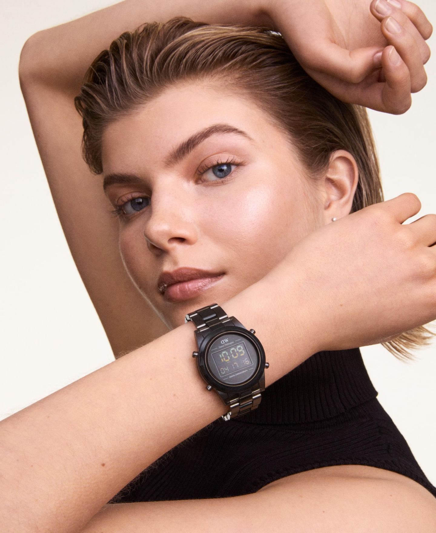 Женские часы Daniel Wellington Chronograph Gray Plastic Watch, 36mm — фото 6