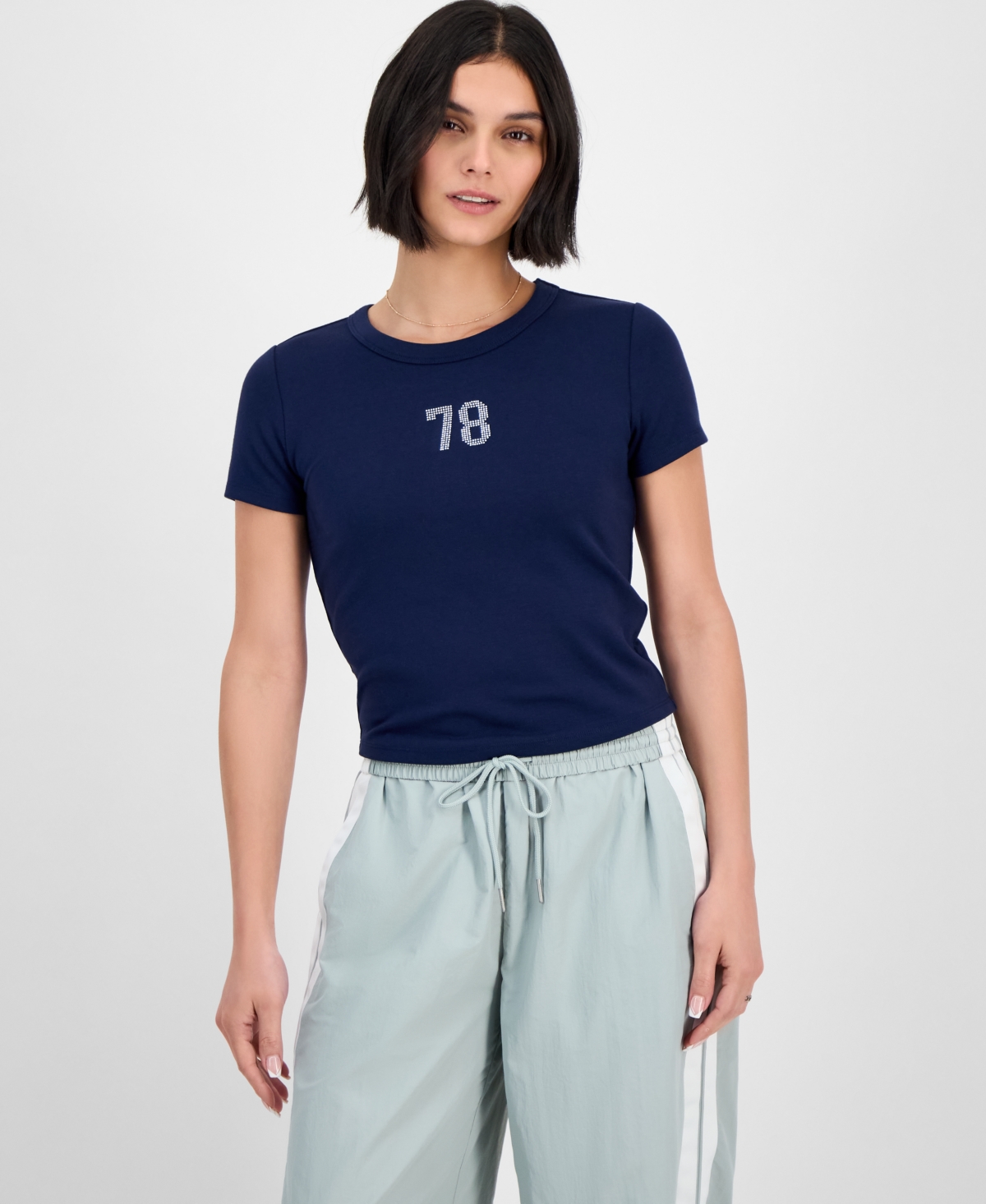 Juniors' Graphic T-Shirt - Whisper White Iced Coffee