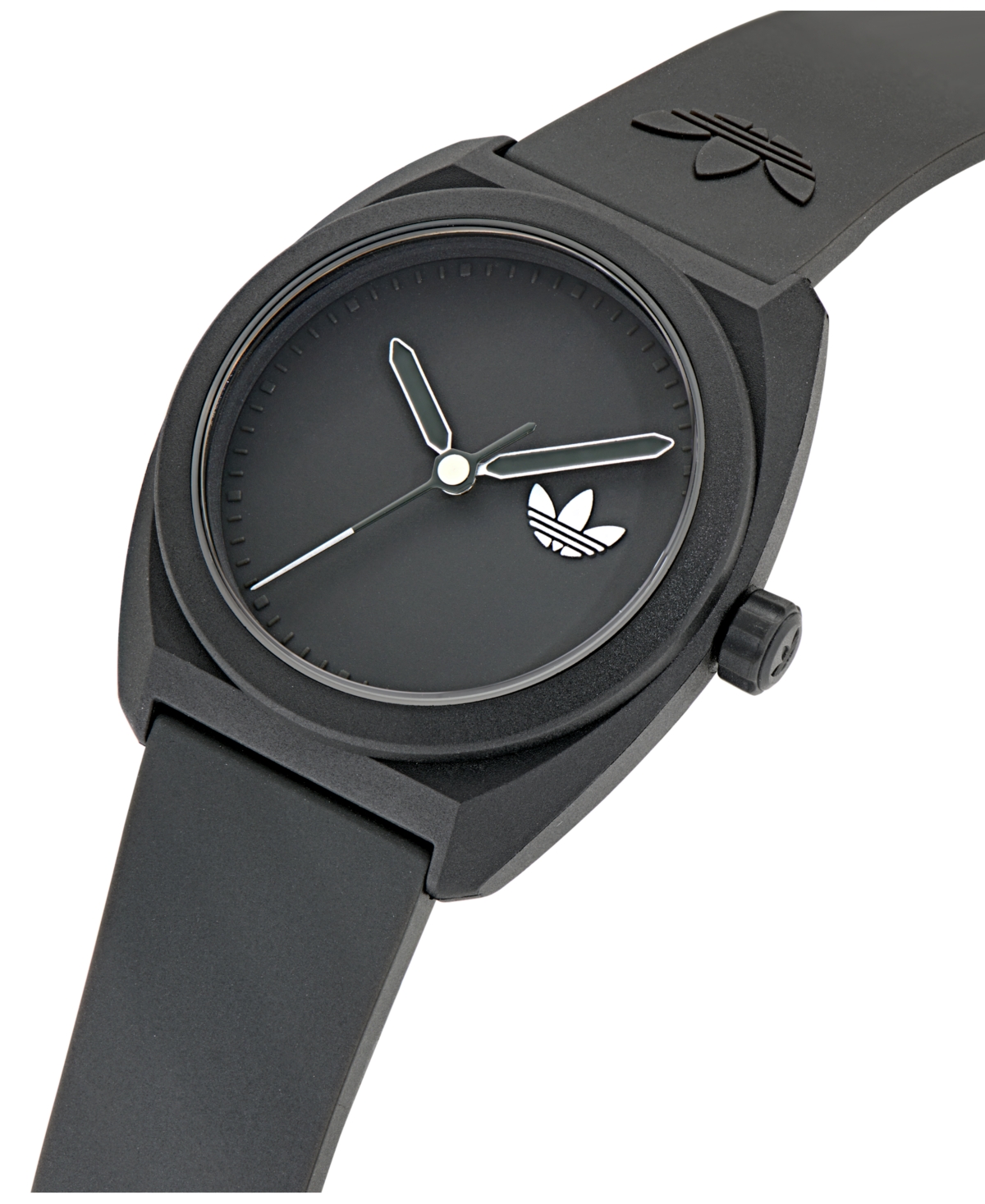 Shop Adidas Originals Unisex Analog Black Polyurethane Watch, 42mm