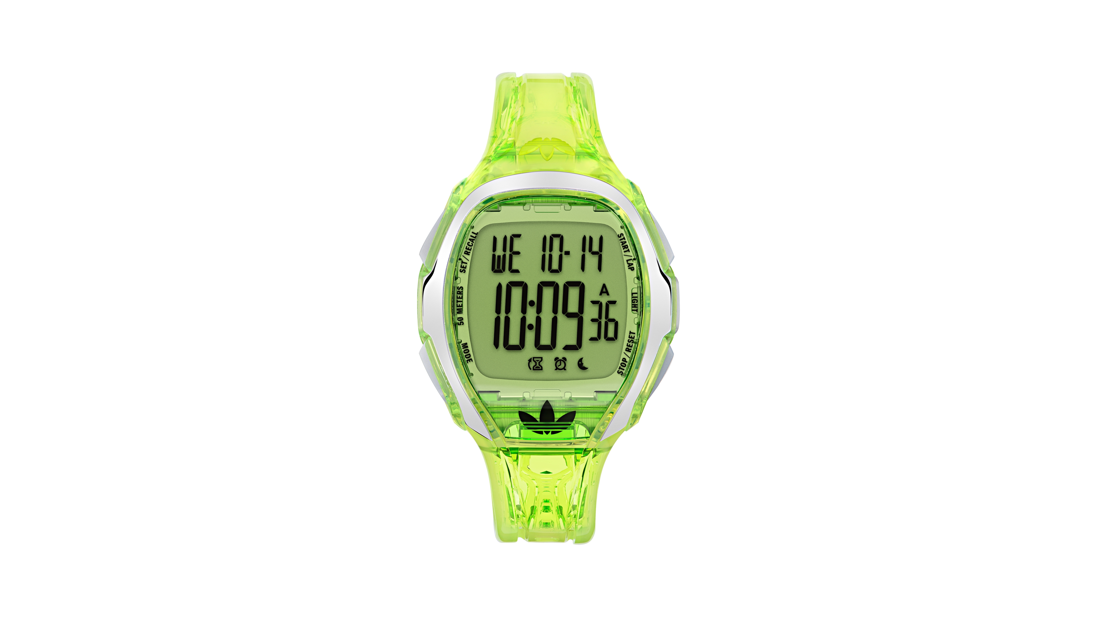 adidas Unisex Analog Green Resin Watch, 45mm