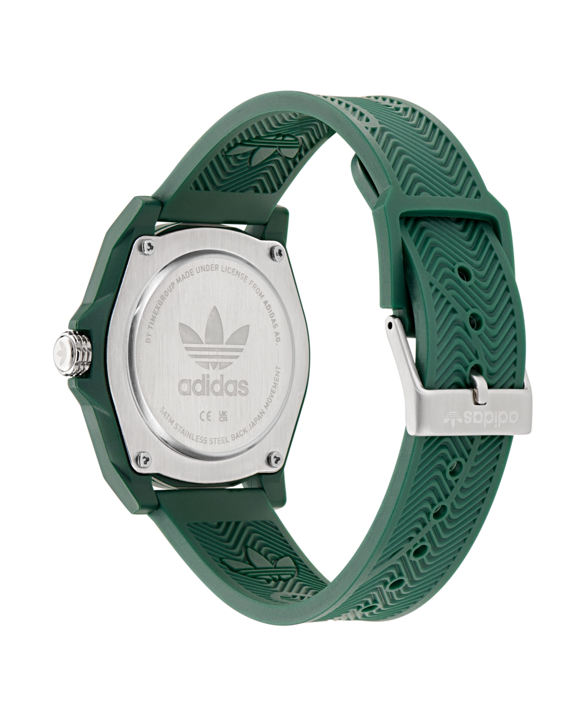 Shop Adidas Originals Unisex Analog Green Resin Watch, 41mm