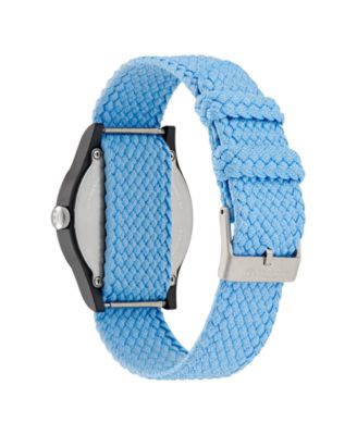 Unisex Analog Blue Nylon Watch, 39mm