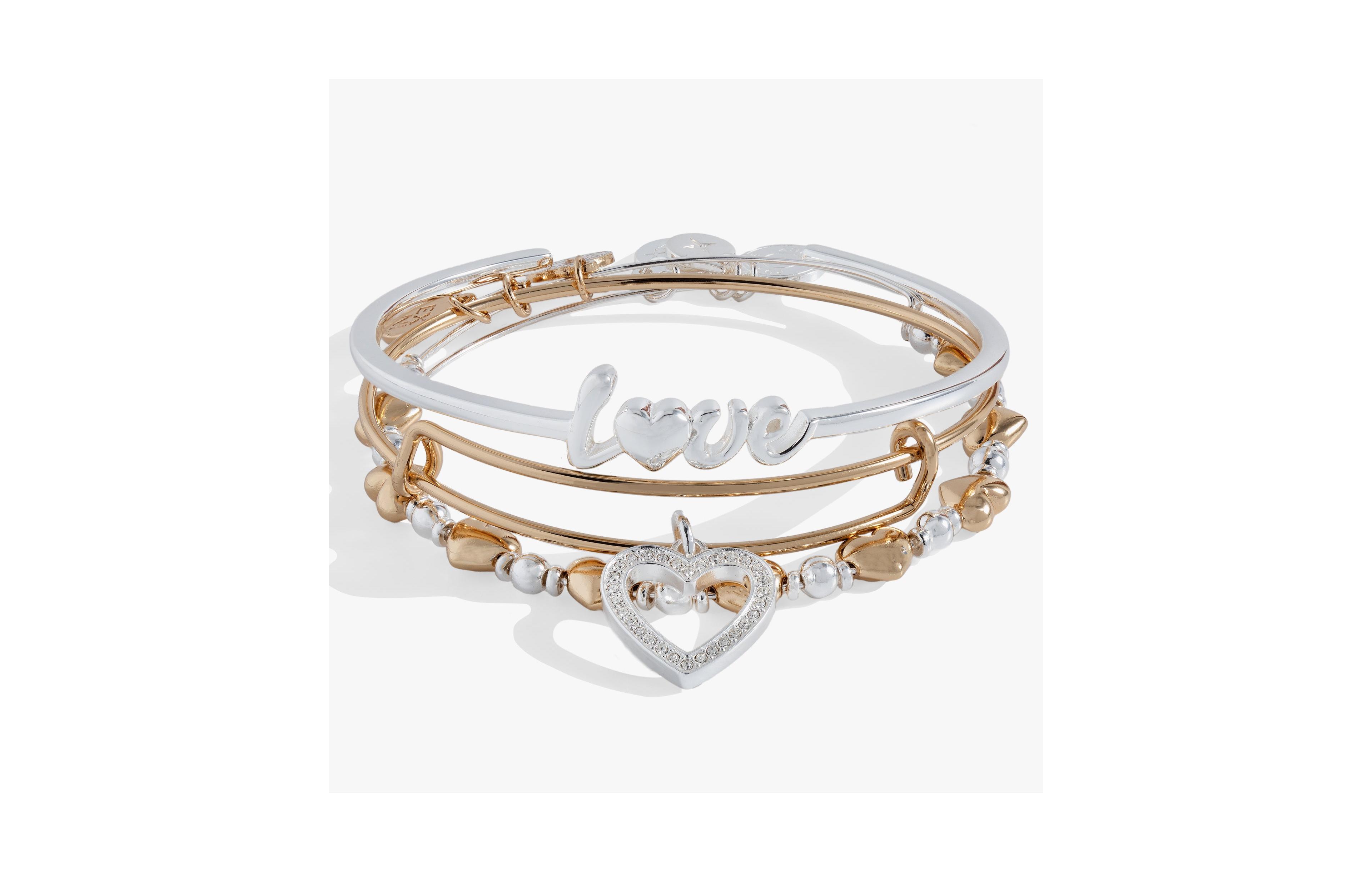 Love Bangle Bracelet Set Of 3