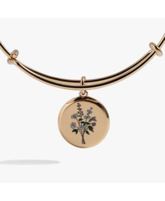 Flower Anniversary Bangle Bracelet