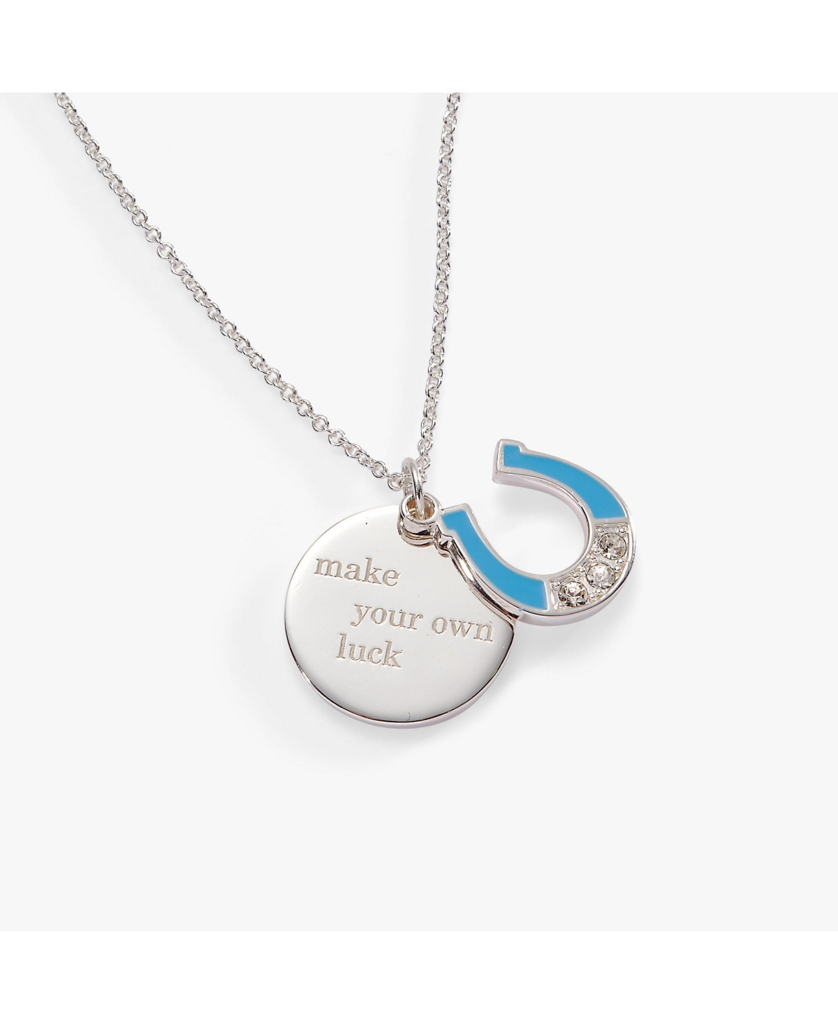 Make Your Own Luck Duo Charm Pendant Necklace Necklace