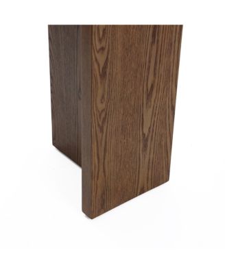 46-Inch Wide Wood Walnut Finish Console Table