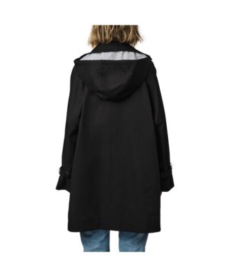 Women's Double Breasted Poncho Trench