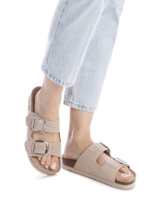 Women's Suede Slip on Sandals By XTI