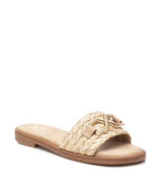 Women's Raffia Slide Sandals By XTI