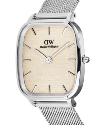 Men's Analog Silver Tone Stainless-Steel Watch, 32mm