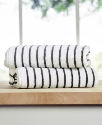 Cabana Stripe Cotton 2-Pack Beach Towels, 30" x 70"