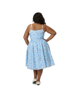 Plus Size 1950s Cotton Swing Dress