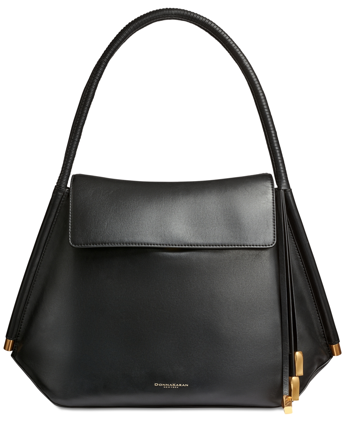 Baldwin Leather Tote - Black/gold