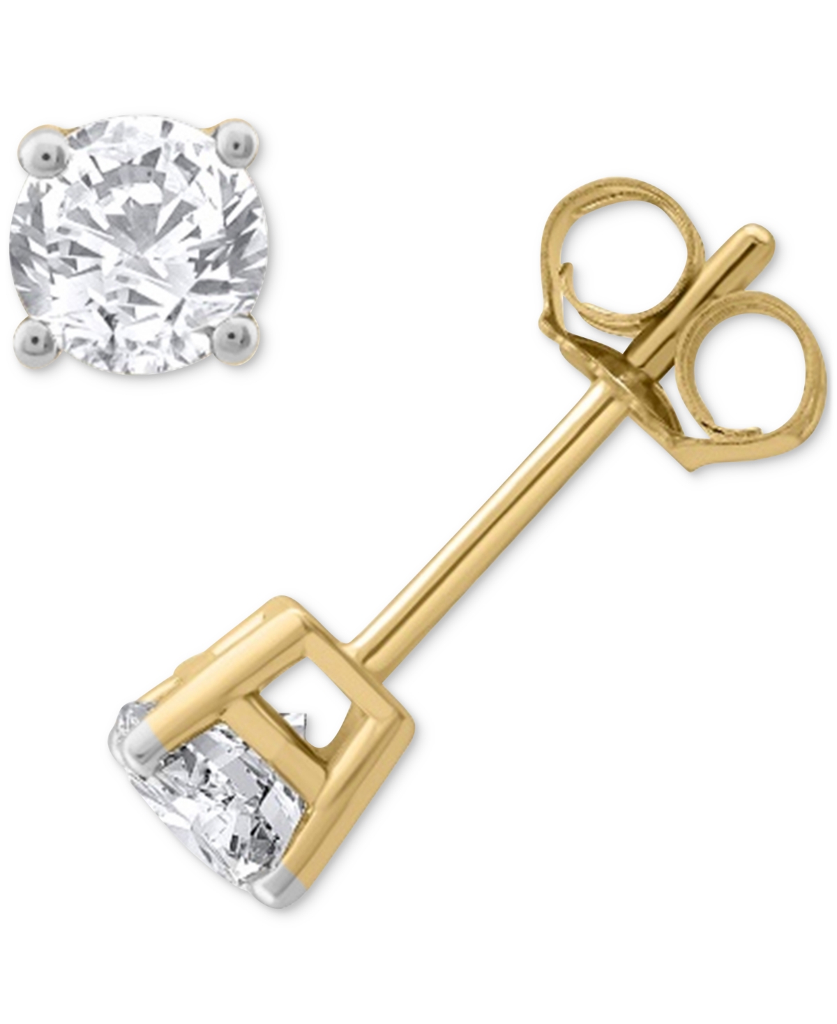 Diamond Stud Earrings (1/5 ct. t.w.) in 14k Gold - Yellow Gold