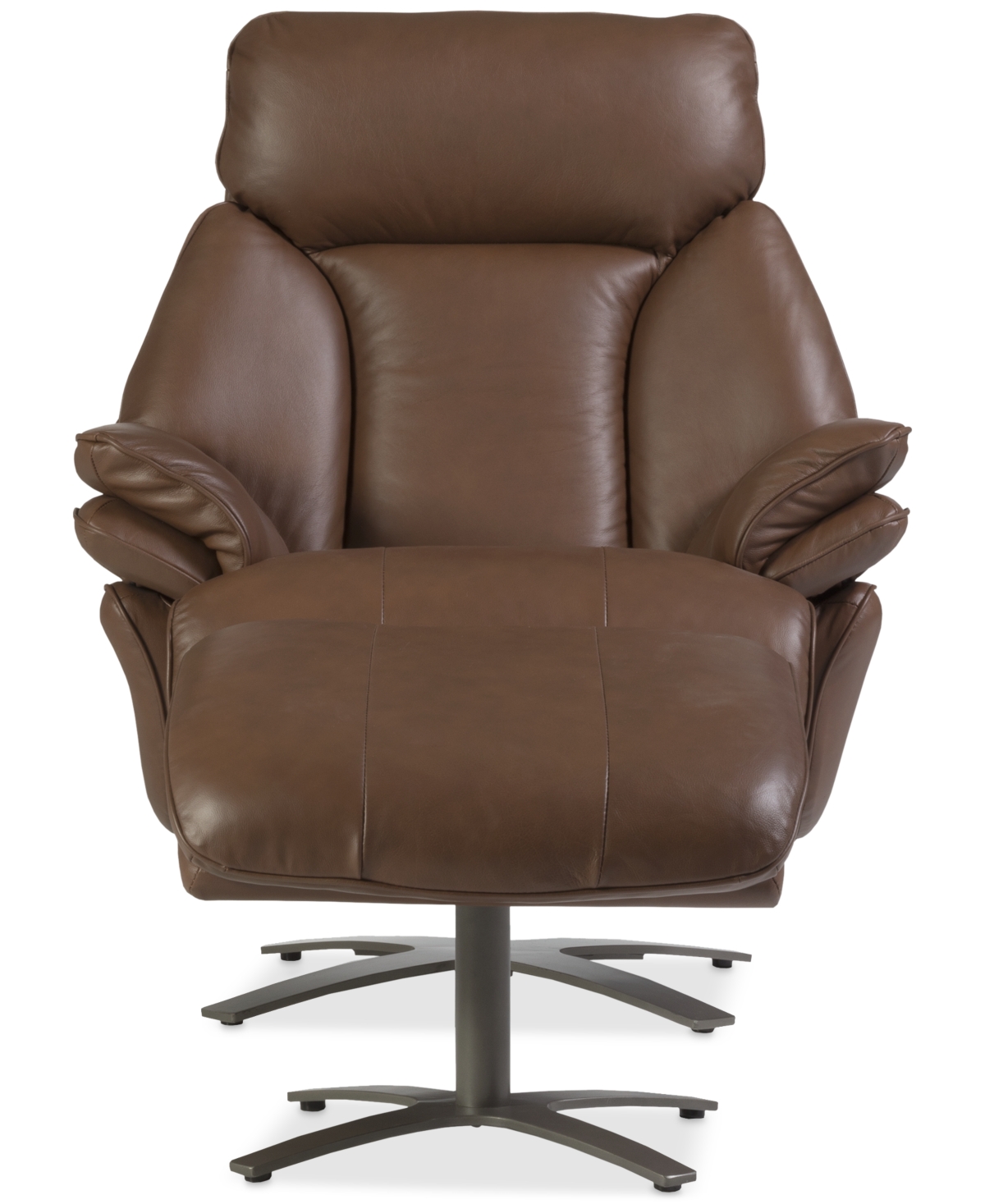 Macy's Guermo Leather Power Recliner, Exclusively At  In Brown