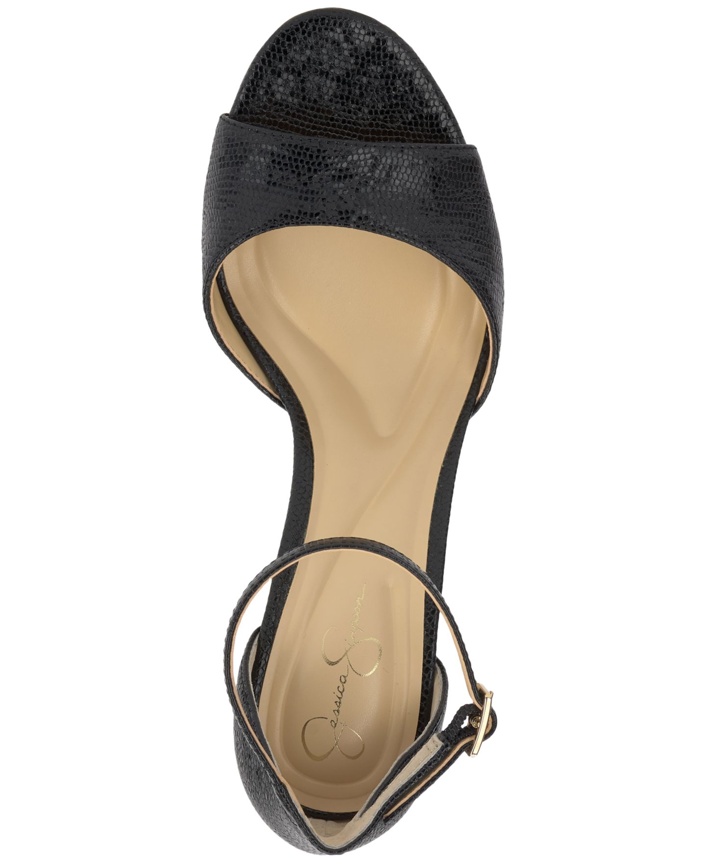 Женские сандалии Jessica Simpson Luxcilla Block-Heel Dress Sandals, цвет: Чёрный — фото 4