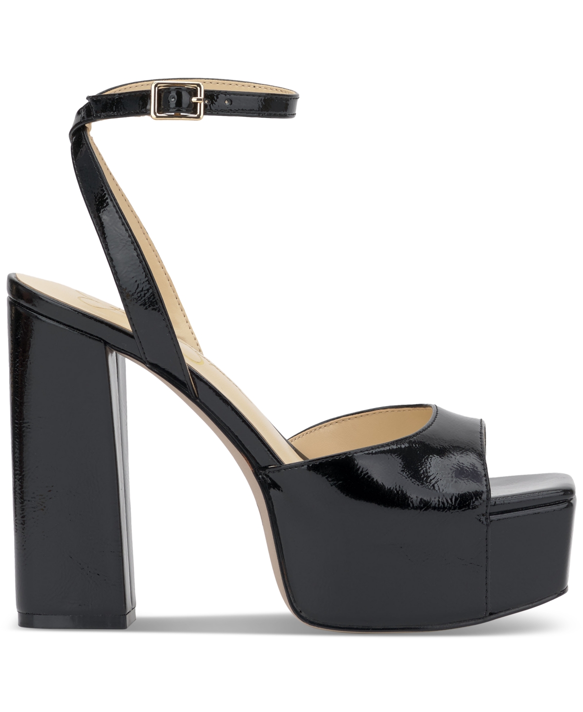 Jessica Simpson Lirio Ankle Strap Platform Sandal In Black