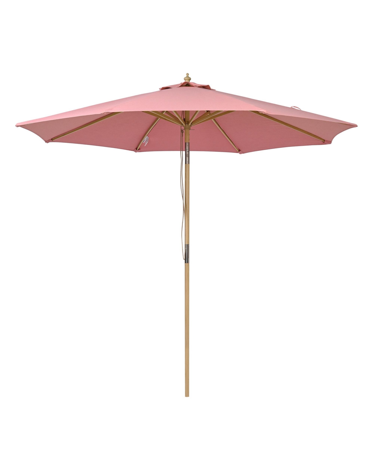 9Ft Patio Boho Market Patio Umbrella 260GSM Acrylic Fabric 5-Year-Non-Fading Resort Outdoor Market Cheery Pink - Cherry pink