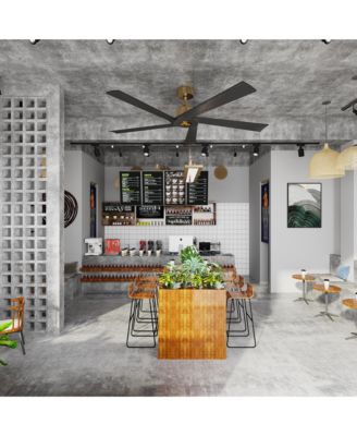 62-In Ceiling Fan with Remote Control, Reversible DC Motor, Solid Wood,No Noise