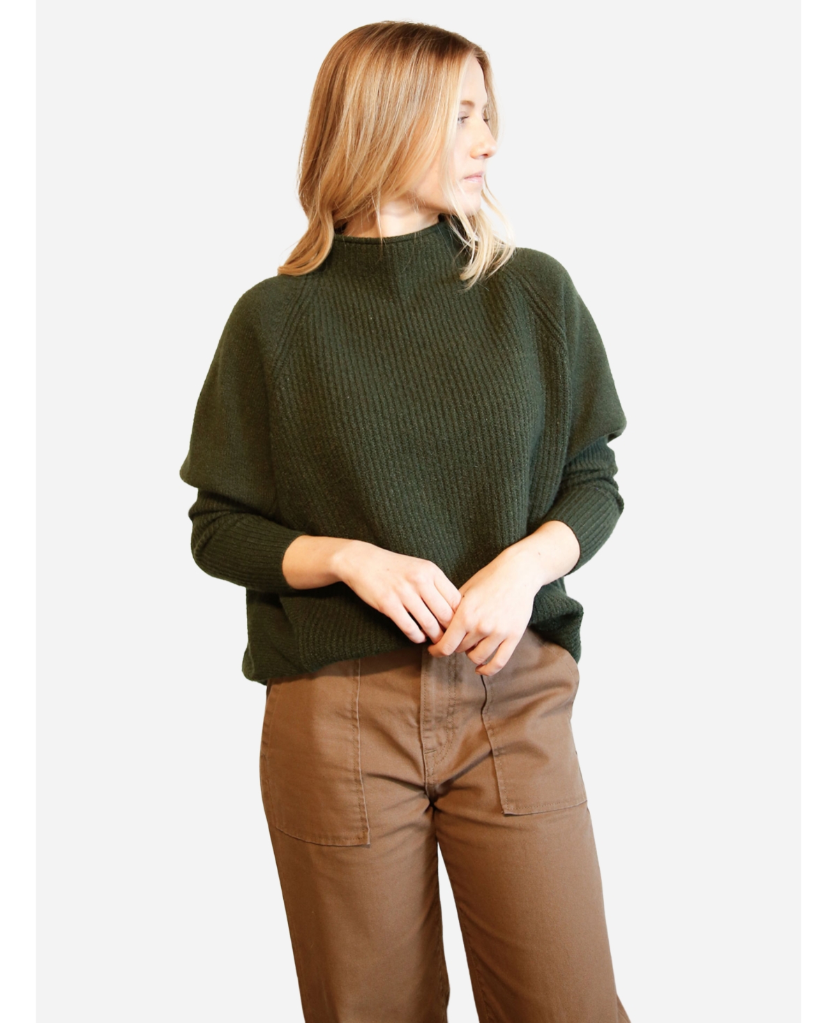 Women's Harriet Slouchy Sweater - Alpine green
