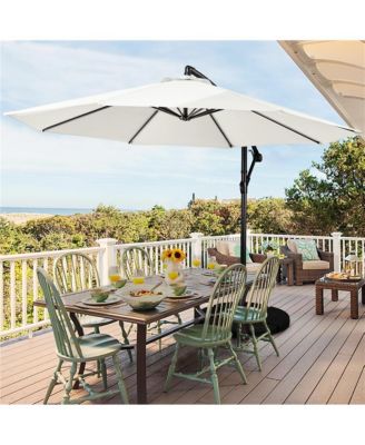 10 Ft Patio Offset Umbrella Cantilever Umbrella