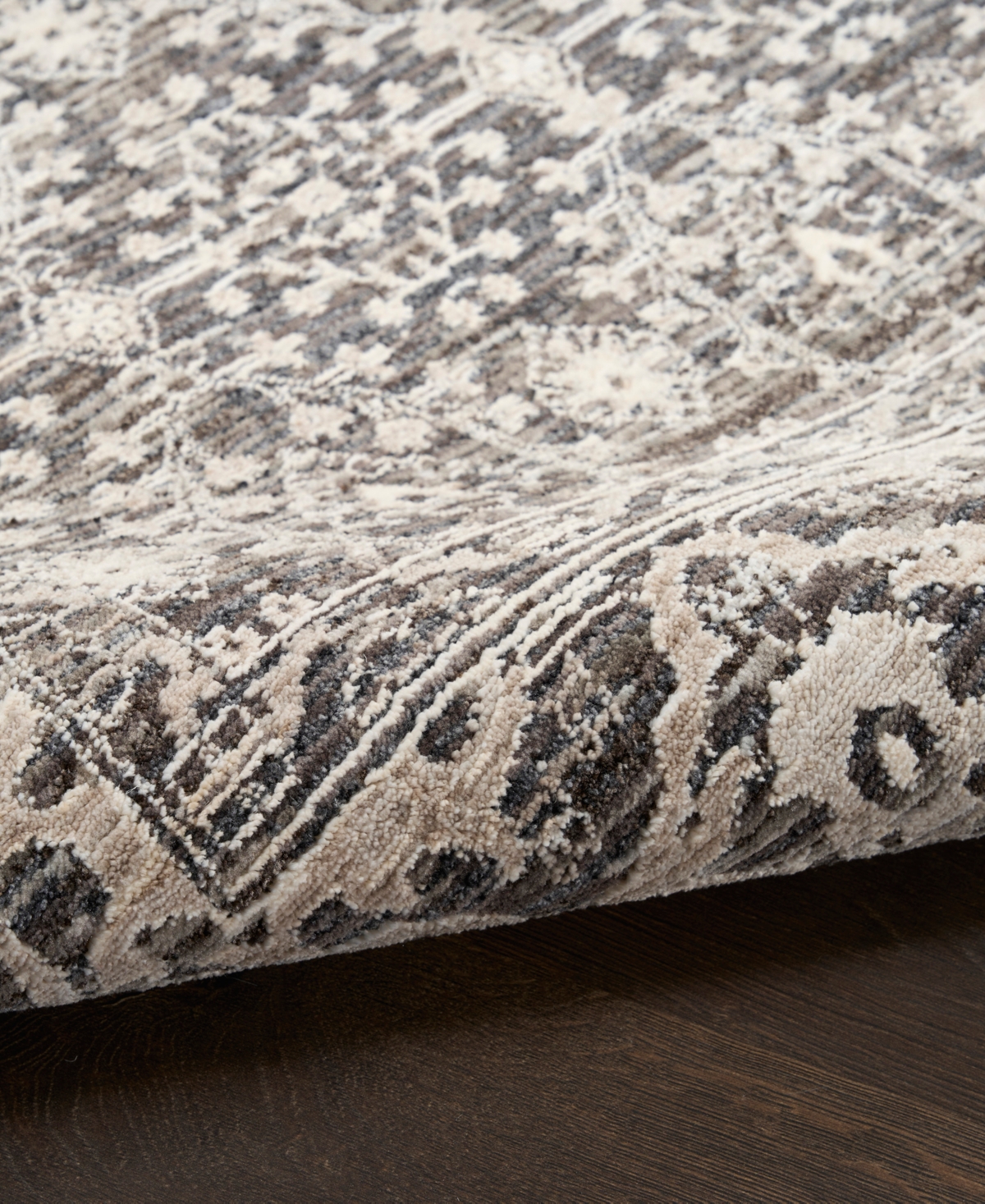 Nourison Home Shadows Shw04 Runner Area Rug, 2'2 X 10' In Gray