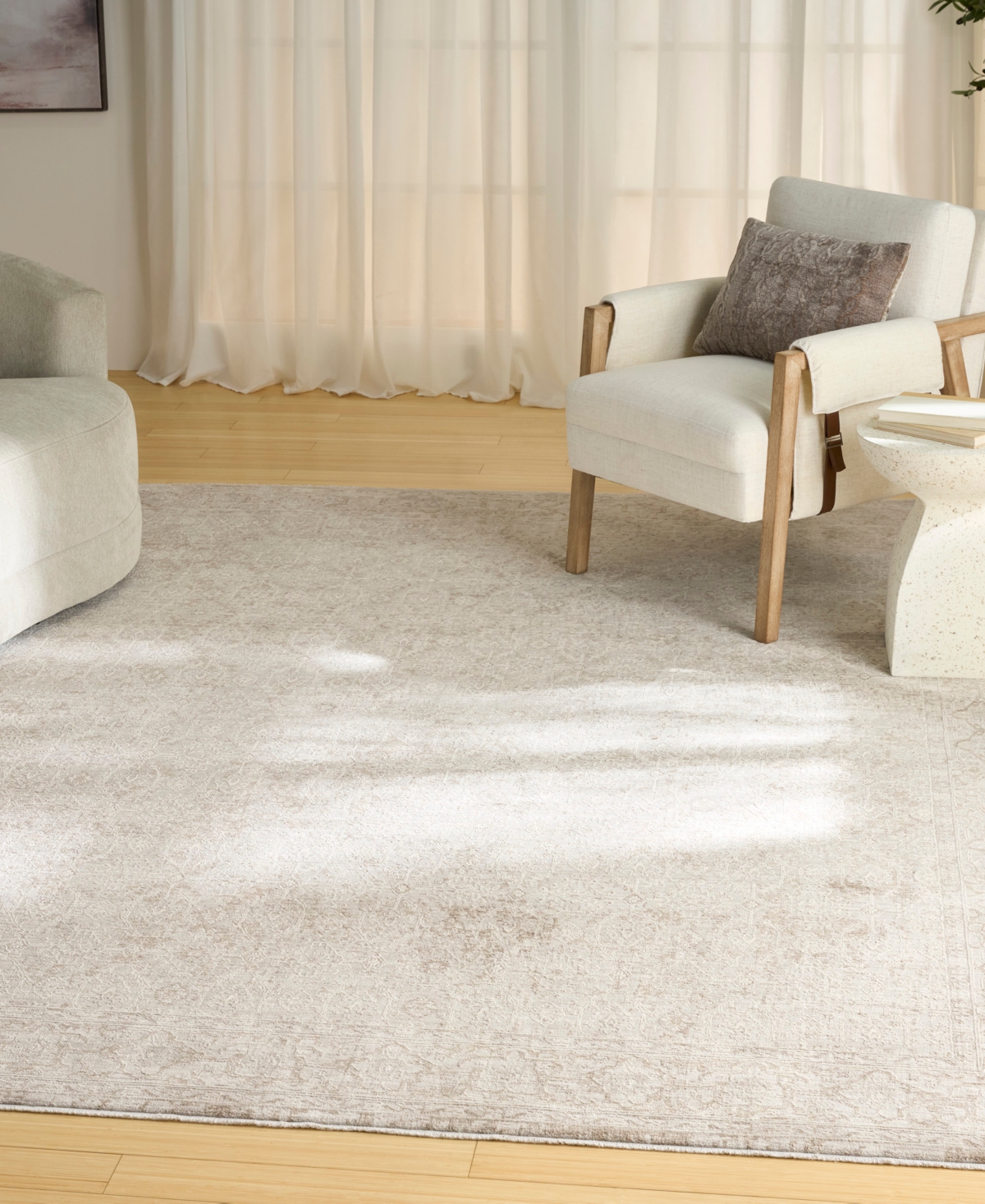 Nourison Home Shadows Shw04 7'10"x9'10" Area Rug In Neutral