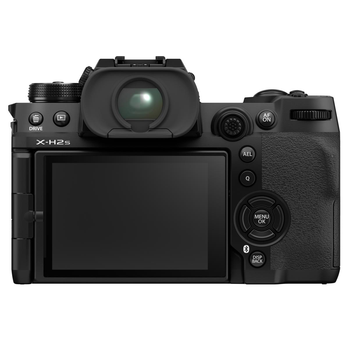 Fujifilm X-H2S Mirrorless Camera, Black with Fujiflm XF18-120F4 Lm Pz Wr,Capture One Pro Camera Bundle Code