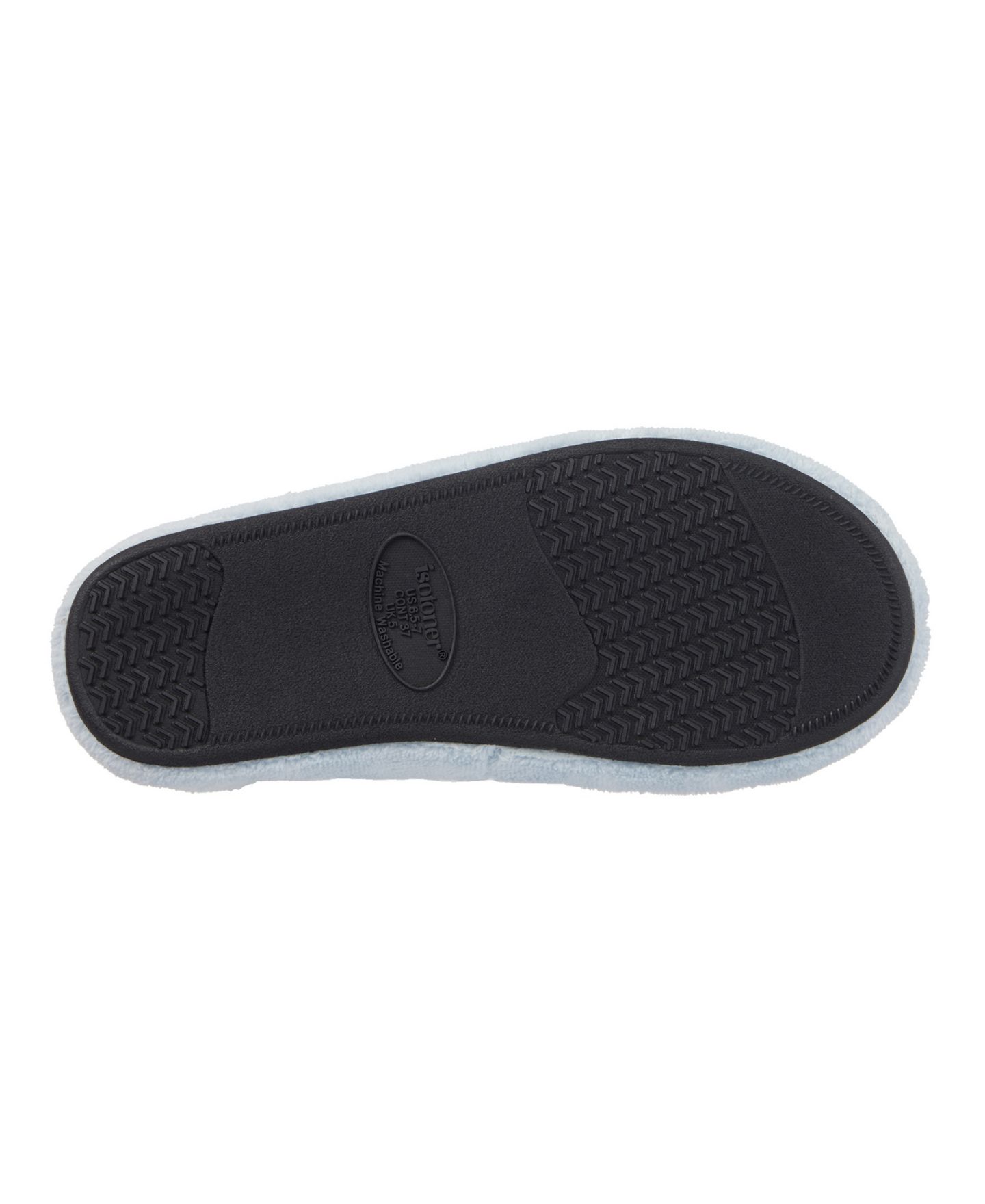 Женские тапочки Isotoner Signature Microterry Spa Slide Clog Slippers, цвет: Синий туманный — фото 6