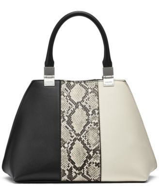 Granite Convertible Pieced Snake Satchel