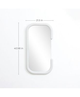 White C-Frame Accent and Vanity Wall Mirror
