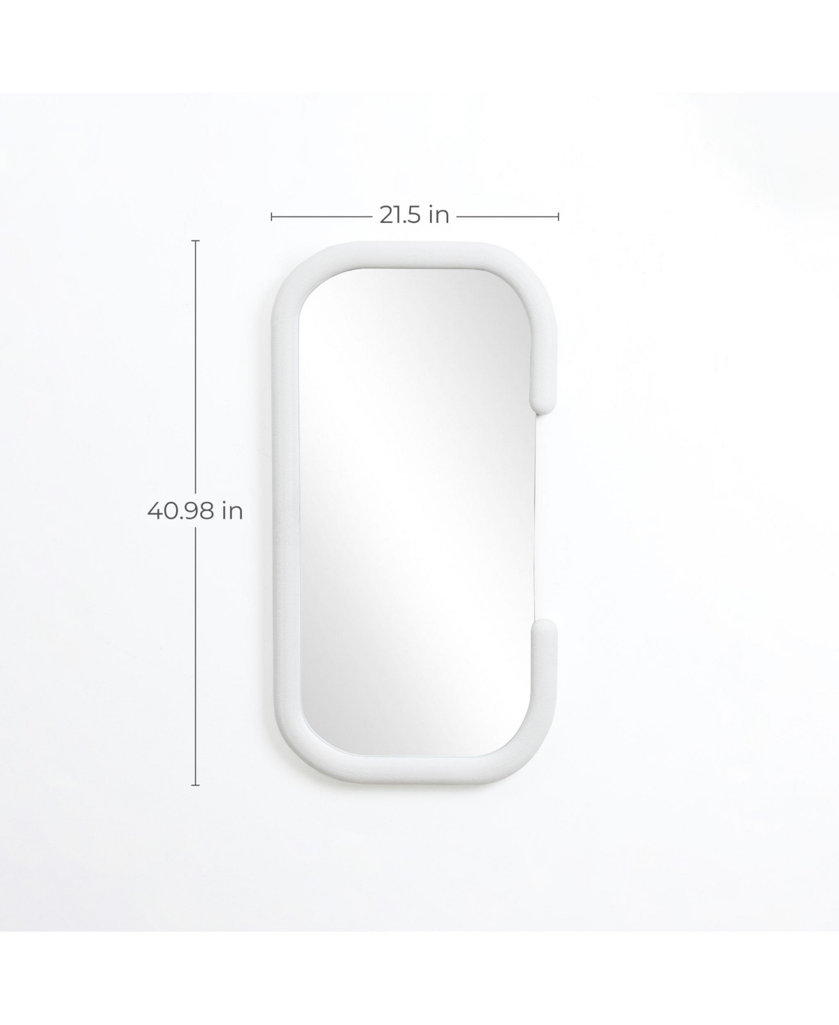 Luxenhome White C-frame Accent And Vanity Wall Mirror