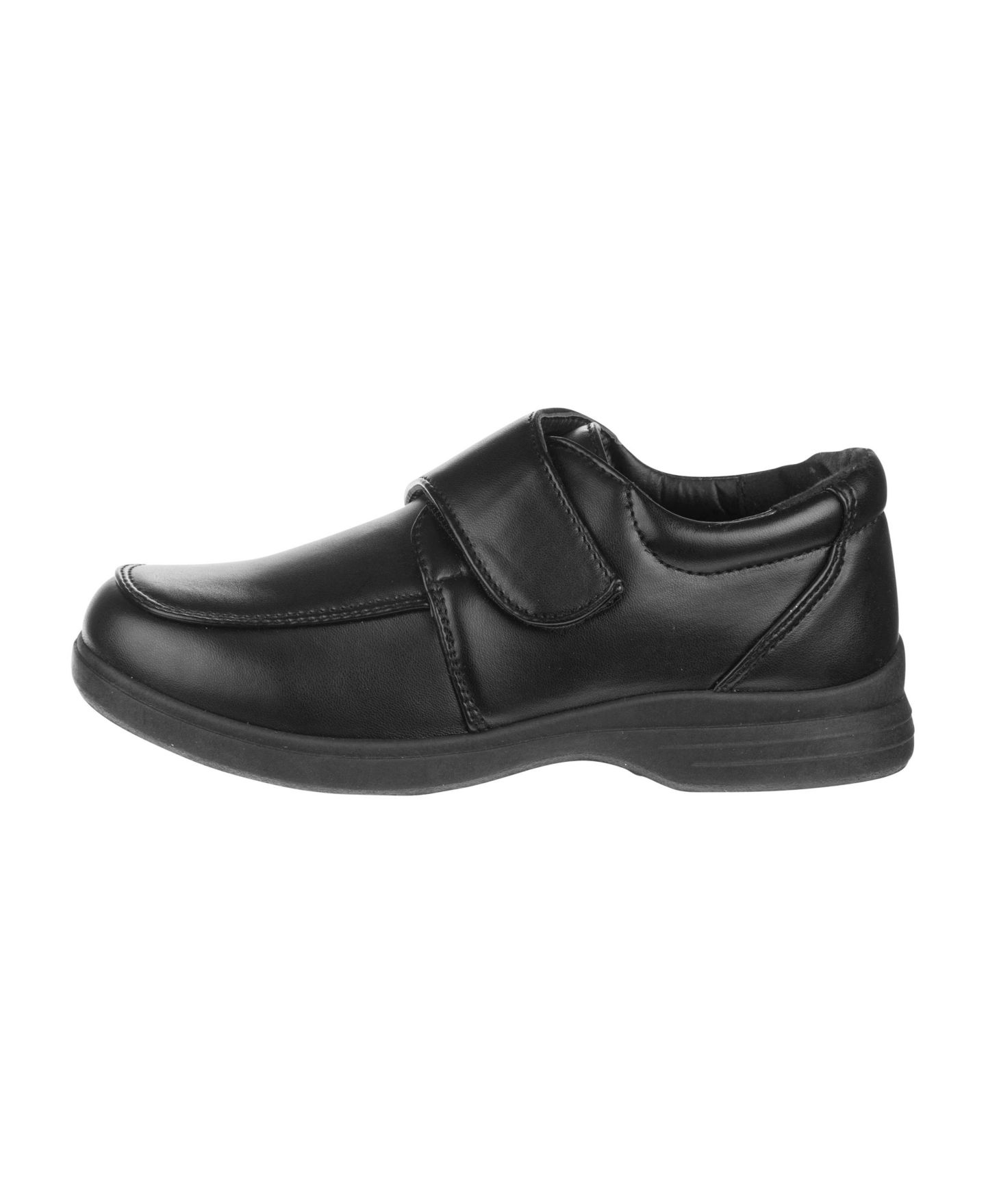 Детская обувь Josmo Hook &and Loop School Durable Comfort Fit Uniform Shoes для мальчиков, цвет: Чёрный — фото 2