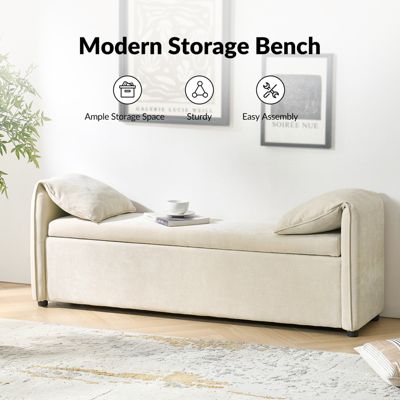Alberto Modern Storage Bench with Ample Storage Space
