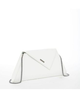 White Purse Leather Clutch Bag Crossbody Evening Purse Unique Women's Handbag