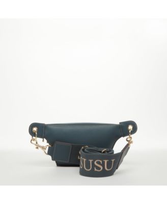 Chest Sling Bag Shoulder Sling Bag Small Blue Leather Crossbody Sling Bag