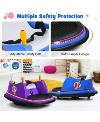 12V Electric Kids Ride On Bumper Car with Flashing Lights for Toddlers