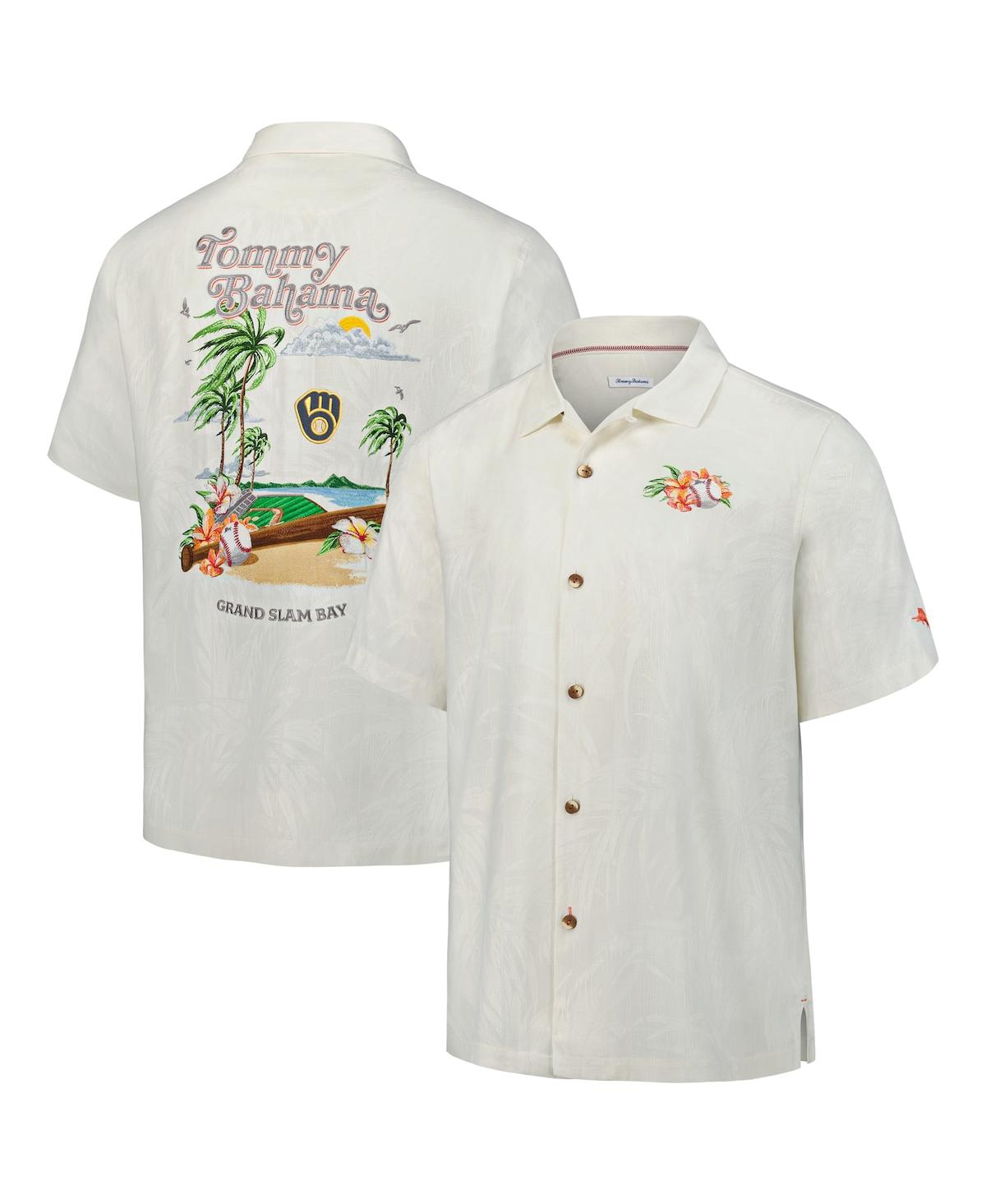 Tommy Bahama Men's White Boston Red Sox Grand Slam Bay Camp Button-up Shirt In White