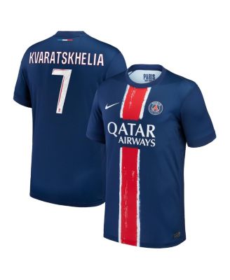 Nike - Big Boys and Girls Khvicha Kvaratskhelia Navy Paris Saint-Germain 2024/25 Home Replica Player Jersey